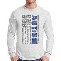 Awkward Styles Autism Awareness American Flag Graphic Long Sleeve T Shirt Tops