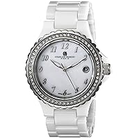 Charles-Hubert, Paris Women's 6904-W Premium Collection Analog Display Japanese Quartz White Watch