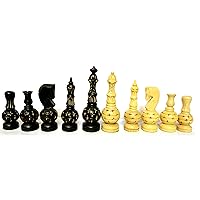 Hand Made Aristic Wooden Chess Set King Size 4
