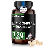 Dim Supplement, Hormone Balance for Men with Dim & BioPerrine - Estrogen Blocker for Men & Fitness Booster - Dim for Men - 120 Caps