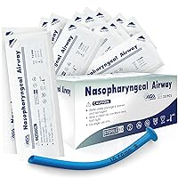 ASA TECHMED Nasal Airway Kit 7 MM Medical Nasopharyngeal Management Trauma Airways - First Aid Emergency Rescue Latex Free Respiration Tubes 20 Pcs Box