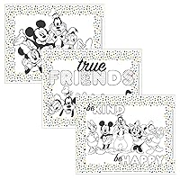 Disney Baby by J.L. Childress Disposable ColorMe Placemats, 24 Pack - Paper Stick-On Placemats with Coloring Fun, Airplane Tray Table Cover