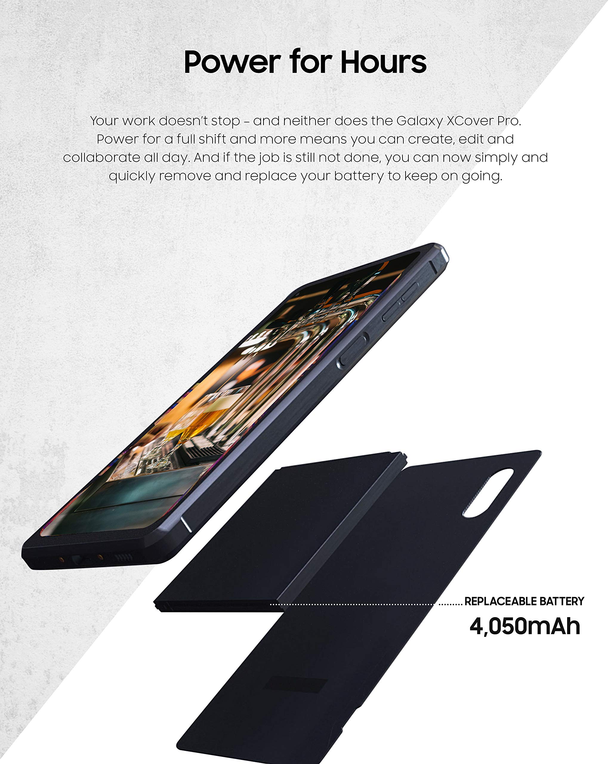 SAMSUNG Electronics Galaxy 4G LTE Xcover PRO Rugged (IP Rated) Unlocked (Verizon & AT&T) | Dual Sim | US Version (2022 Model) |64GB of Storage |US Warranty | Black - SM-G715UZKFXAA