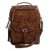 NOVICA Handmade Leather Backpack in Saddle Brown from Mexico Handbags Backpacks Solid 'Saddle Brown Traveler'