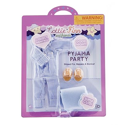Lottie Pyjama Party | Slumber Party Doll Pajamas | Bedtime Doll Clothes | Bedtime Doll Accessories