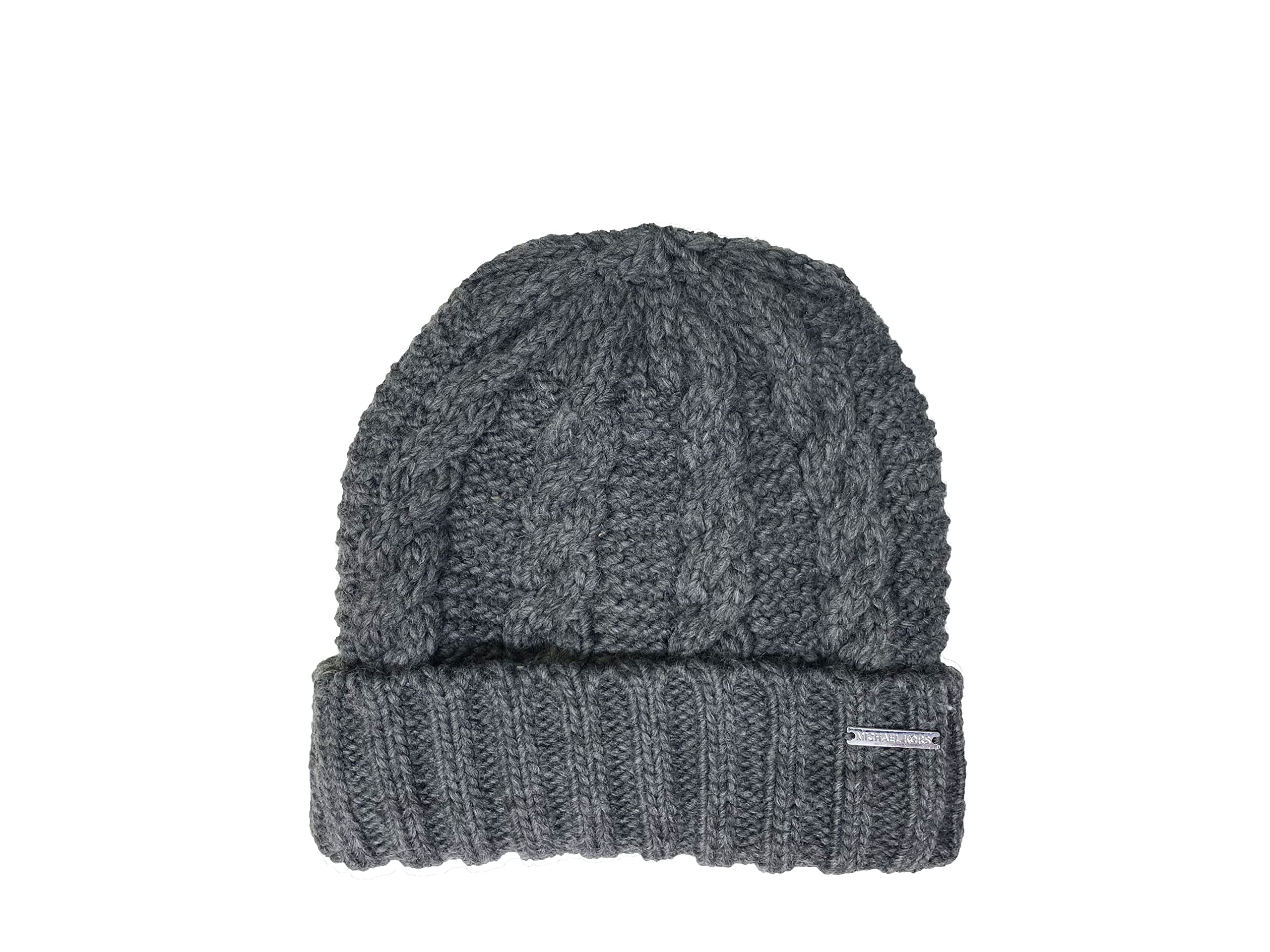Michael Michael Kors Women`s Cable Knit Teddy Fleece Winter Beanie Hat