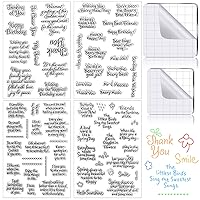 UCEC 8 Sheets Clear Stamps, 7 Pieces Acrylic Stamp Block for Card Making  Decoration and DIY Scrapbooking