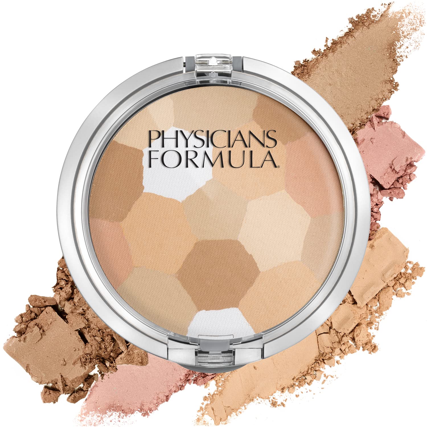 Physicians Formula Setting Powder Palette Multi-Colored Pressed Finishing Powder, Natural Coverage, Buff, Dermatologist Tested, Clinicially Tested