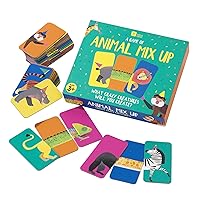 Talking Tables Animals Mix Up Card, Kids Learning Educational Game Play at Home Activity with Children Girls or Boys, One, Multicolour