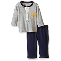 Carter's Baby Boys' 2 Piece Pant Set (Baby) - Heather - 3 Months