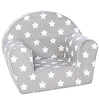 Delsit Kids Couch for Toddlers - Comfy Armchair for Children, Lightweight Foam Sofa and Reading Chair with Removable Cover, Made in Europe