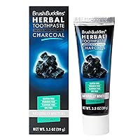 Brush Buddies Herbal Toothpaste with Activated Charcoal, Whitening Toothpaste, Charcoal Toothpaste for Whitening Teeth - Cool Mint Brush Buddies Herbal Toothpaste with Activated Charcoal, Whitening Toothpaste, Charcoal Toothpaste for Whitening Teeth - Cool Mint