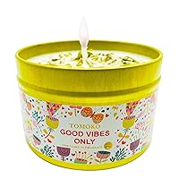 White Sage Candle, Sage Leaf, Essential Oil, Good Vibes Only Candle