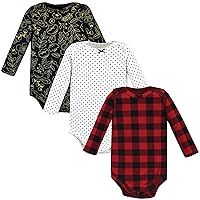 Hudson Baby unisex-baby Cotton Long-sleeve Bodysuits