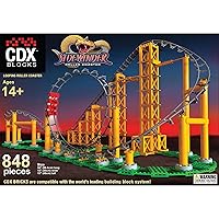 Sidewinder - 825 Pieces, Building Brick Set, Gravity Powered Looping Coaster Model, Promotes STEM Learning