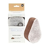 Spongeables Anti Cellulite Body Wash in a 20+ Wash Sponge, Coffee, 1 Count