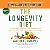The Longevity Diet The Longevity Diet Paperback Kindle Audible Audiobook Hardcover MP3 CD