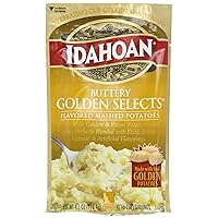 Idahoan Mashed Potatoes, Buttery Golden Selects, 4.1 Ounce (Pack of 10)