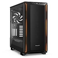 Dark Base 701 Midi Tower PC Case | Mesh Front | Airflow Optimized | 3 Pre-Installed Silent Wings 4 Fans | ARGB Lighting with Controller | Tempered Glass | PWM and ARGB Hub | Black | BGW58