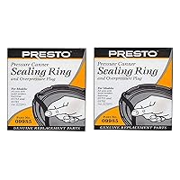 Presto 09985 Pressure Cooker Sealing Ring, Black, 2 Pack