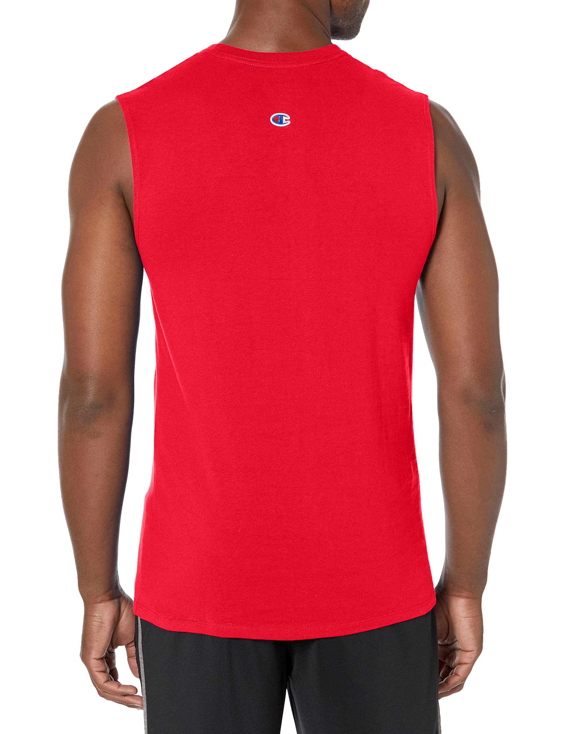 Champion Mens Classic Cotton Muscle Tee, Pure Cotton Muscle T-Shirt, Basic Muscle Tee for Men