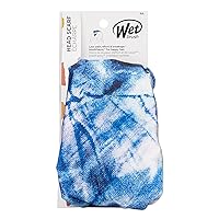 Wet Brush Head Scarf - Ocean Tie Dye - Headwrap with IntelliFabric is Gentle On The Hair While Staying In Place, Large Size Allows for Versatile Styling - Lightweight Head Covering for Women