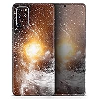 Golden Space Swirl | Protective Vinyl Decal Wrap Skin Cover Compatible with The Samsung Galaxy Fold (Full-Body, Screen Trim & Back Glass Skin)