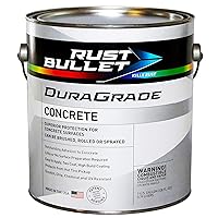 RUST BULLET - DuraGrade Concrete High-Performance Indoor & Outdoor Easy to Apply concrete coating in Vibrant Colors for Garage Floors, Basements, Porch, Patio and more - Gallon, Orange