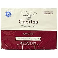 Caprina Canus Original Formula Fresh Goat's Milk Soap, 16 bars