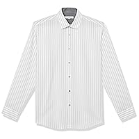 Isaac Mizrahi Boy's Long Sleeve Stripe Pattern Button Down Shirt