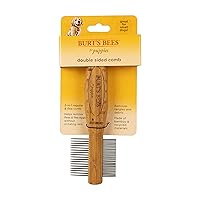 Puppies Double Sided Comb | 2-in-1 Grooming Tool for Puppies & Small Dogs | Dog Comb Removes Fleas & Flea Eggs Comfortably and Safely for All Dogs,Gold