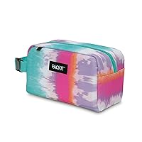 PackIt Freezable Snack Box, Tie Dye Sorbet, Built with EcoFreeze Technology, Collapsible, Reusable, Zip Closure with Buckle Handle, Great for All Ages and Fresh Snacks on the go