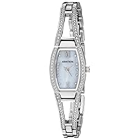 Women's Genuine Crystal Accented Bangle Watch