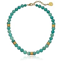 Ben-Amun Jewelry Silk Road Amazonite Stone Strand Necklace, 16