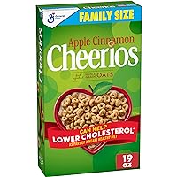 Cheerios Apple Cinnamon , Breakfast Cereal, Gluten Free, Whole Grain Oats, 19 oz (Pack of 7)
