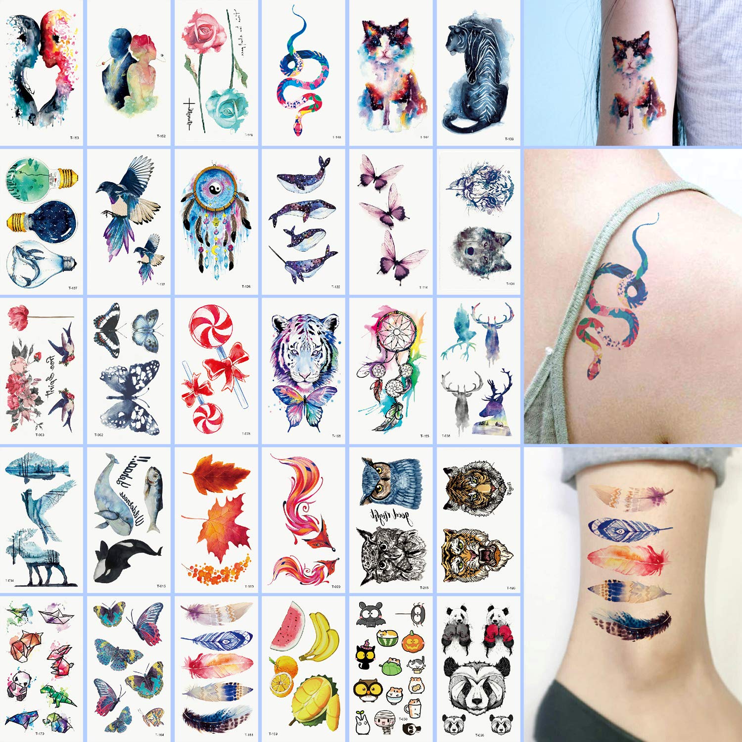 37pcs Waterproof Tattoo Stickers Become Cute Little Fresh Cartoon Girl  Lasting Simulation Japanese Style Korean Dark Style, Hobbies & Toys,  Stationery & Craft, Art & Prints on Carousell