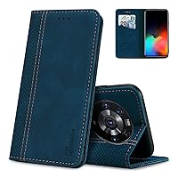 For Huawei Honor Magic 4 Pro Case Luxury PU Leather Flip Case For Huawei Honor Magic 4 Pro Flip Folio Wallet Case Women Men Cover With Card Holder Magnetic Closure Kickstand Shockproof 6.81