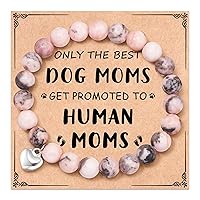 New Mom Gifts for Women, Dog Mom Pregnancy Bracelet Gifts for Pregnant Women, Expecting Mom Mommy to Be Gifts for First Time Moms, 1st First Mothers Day Gifts for Baby Shower Gender Reveal