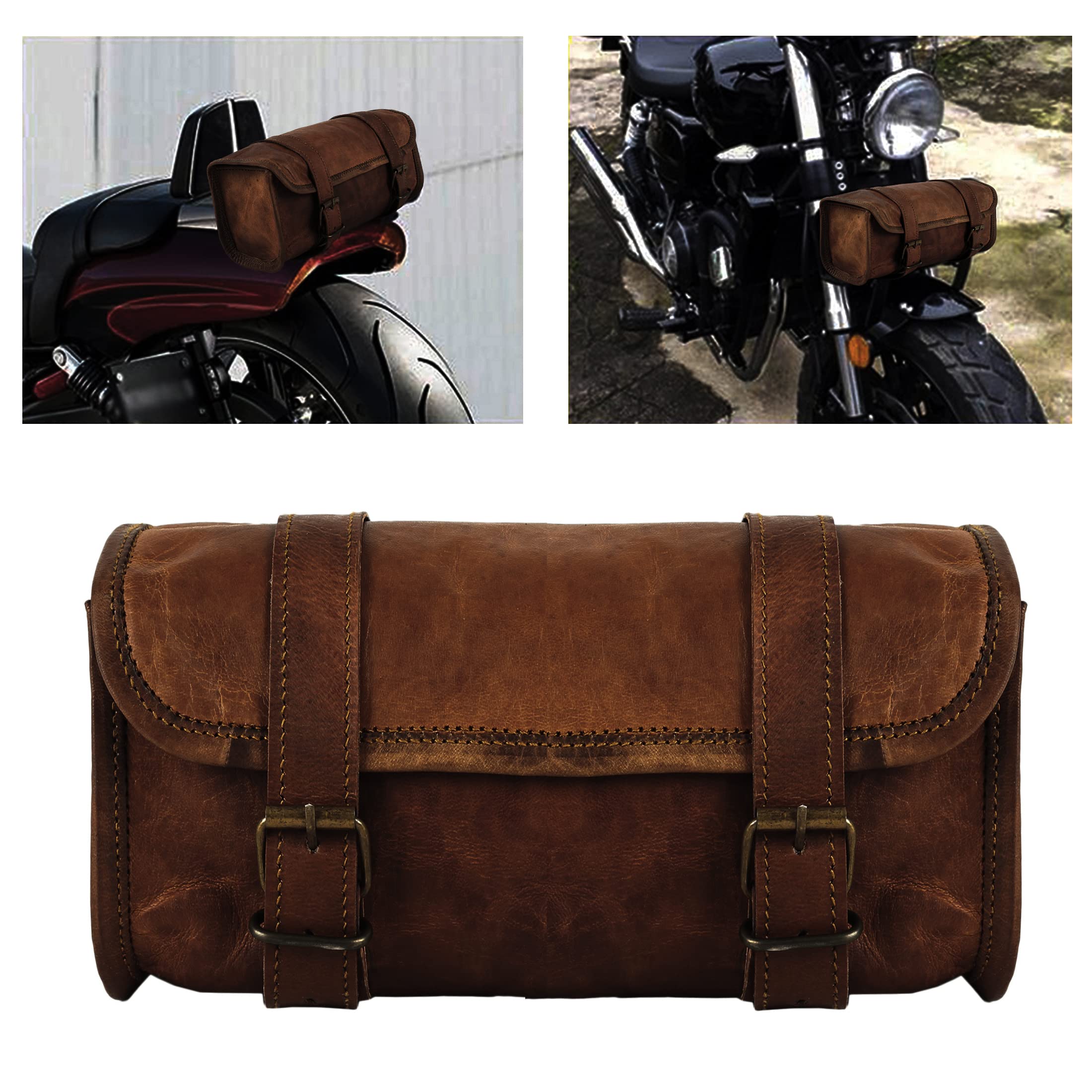 Open Road Distressed Leather Tool Bag - Boutique of Leathers/Open Road