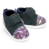 ikiki Sneaks Shoes for Toddlers and Little Kids. Roomy fit Sneakers - Note: Non Squeaking - Vegan Leather Toe and Heel