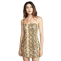 LIKELY Women's Gold Python Hayley Dress