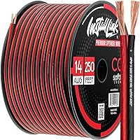 14 Gauge Speaker Wire for Car, Home or RV Audio Cable, 250ft, CCA