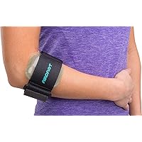 Pneumatic Armband: Tennis/Golfers Elbow Support Strap, Black