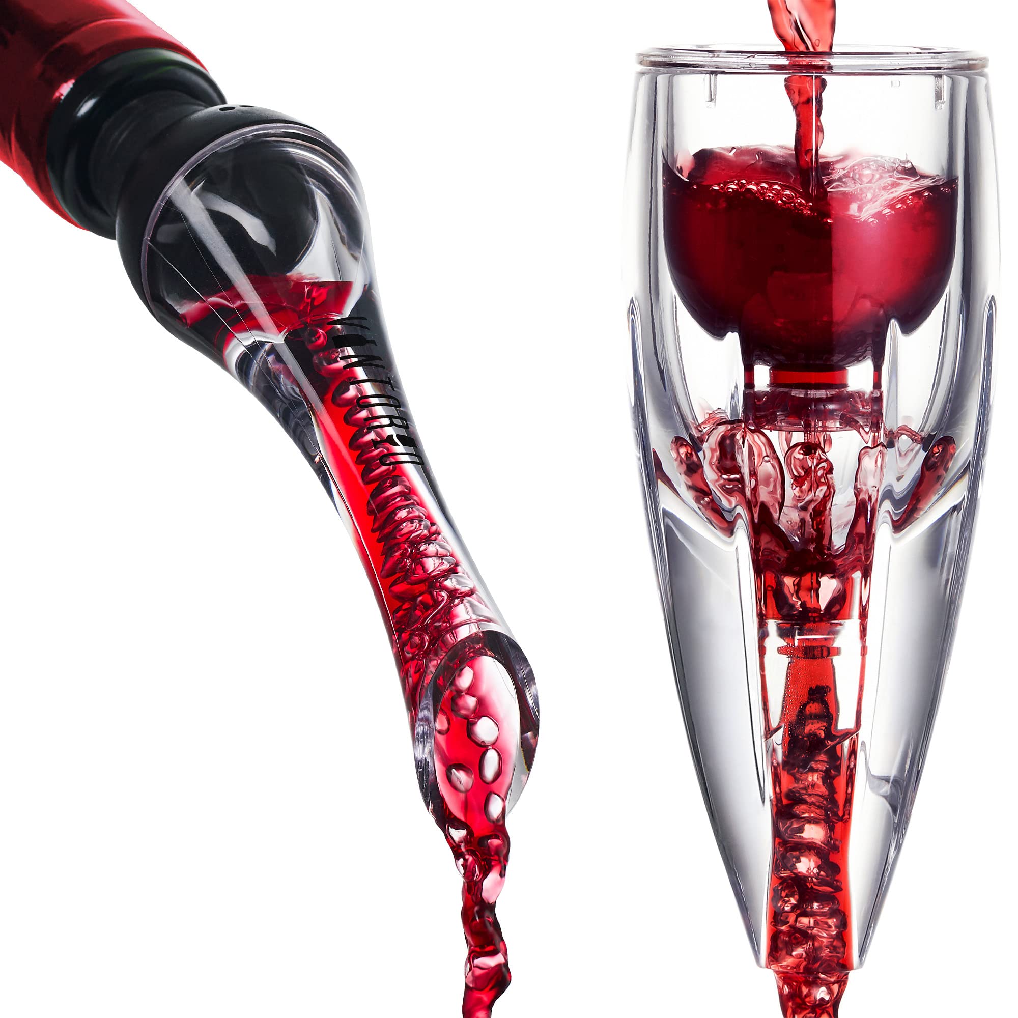 Wine Aerator Pourer and Omni Wine Aerator Bundle by Vintorio