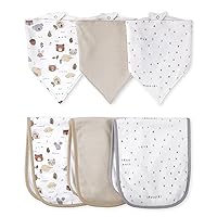 The Children's Place unisex-baby Bib and Burp Cloth Set 6-packWinter Accessory Set