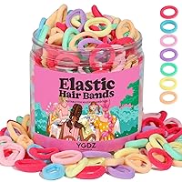 YGDZ Baby Hair Ties, 300pcs Elastic Toddler Hair Ties for Little Girls Kids, Small Mini Hair Bands Soft Ponytail Holders Hair Accessories, Multicolor