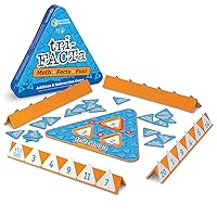 Learning Resources tri-FACTa Addition and Subtraction Game, Early Math Skills, Ages 6+.,Multi-color,10 W in