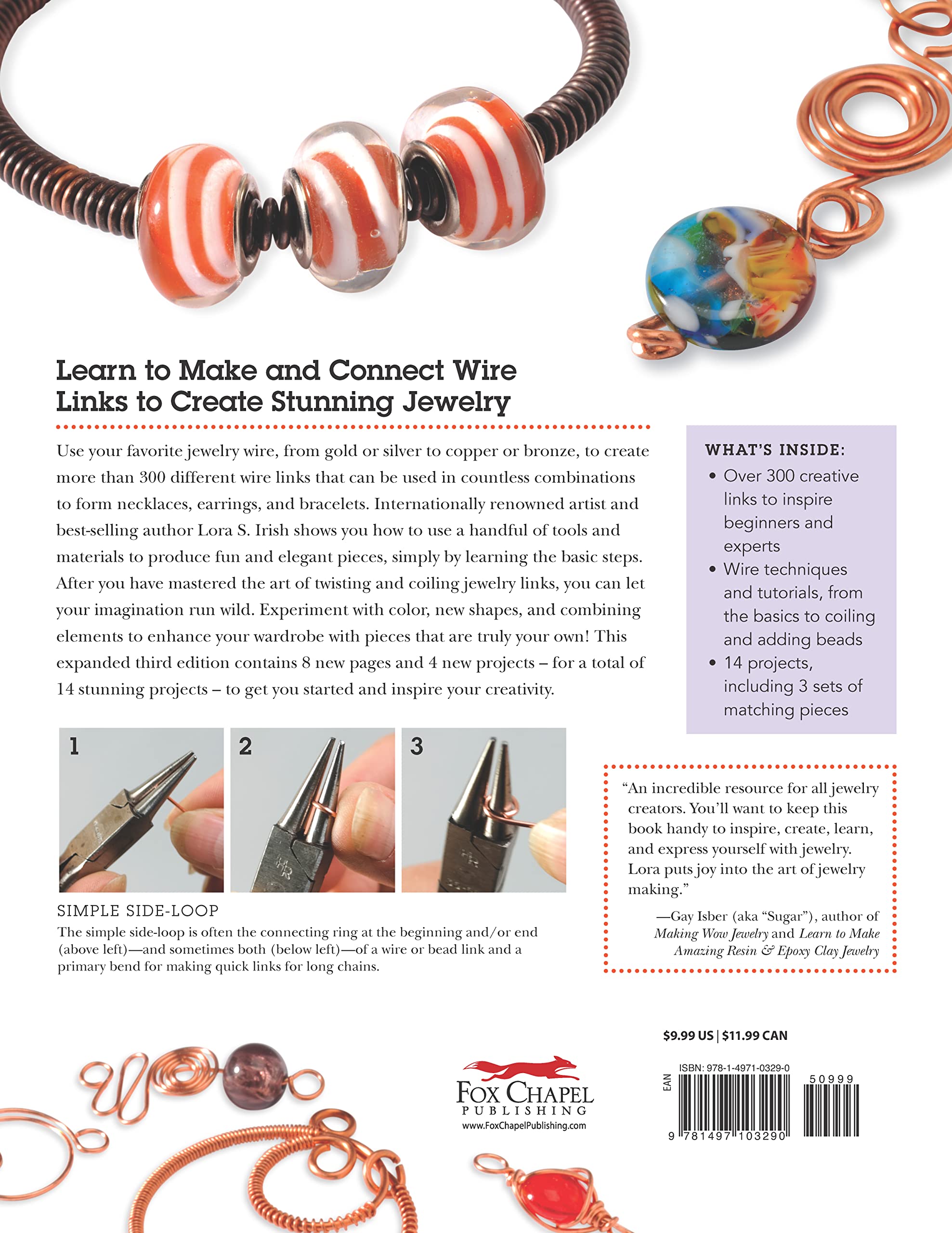 Essential Links for Wire Jewelry, 3rd Edition: The Ultimate Reference Guide to Creating More Than 300 Intermediate-Level Wire Jewelry Links (Fox Chapel Publishing) 14 Projects and Step-by-Step