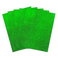 Hygloss Products Holographic Self-Adhesive Paper Sheets, Made in USA - 8-1/2 x 11 Inches, Green, 5 Pack