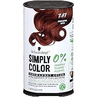 Simply Color Permanent Hair Color, 7.47 Medium Natural Copper
